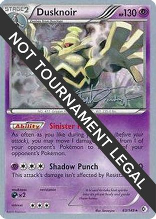 Dusknoir - 2014 (Trent Orndorff) (063) [World Championship Decks] - Holo Rare