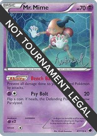 Mr. Mime - 2014 (Andrew Estrada) (047) [World Championship Decks] - Rare