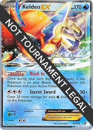 Keldeo EX - 2015 (Jacob Van Wagner) (049) [World Championship Decks] - Ultra Rare