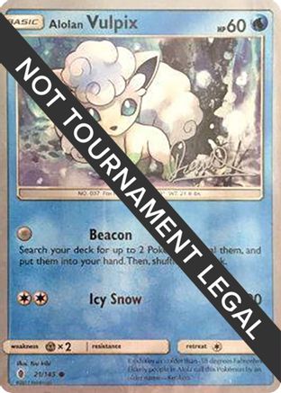 Alolan Vulpix - 2017 (Diego Cassiraga) (021) [World Championship Decks] - Common
