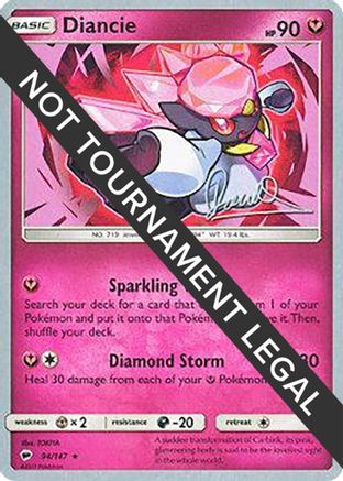 Diancie - 2017 (Diego Cassiraga) (094) [World Championship Decks] - Rare