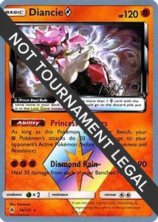 Diancie Prism Star - 2018 (Naohito Inoue) (074) [World Championship Decks] - Prism Rare