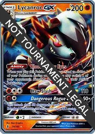 Lycanroc GX - 2018 (Naohito Inoue) (074) [World Championship Decks] - Ultra Rare