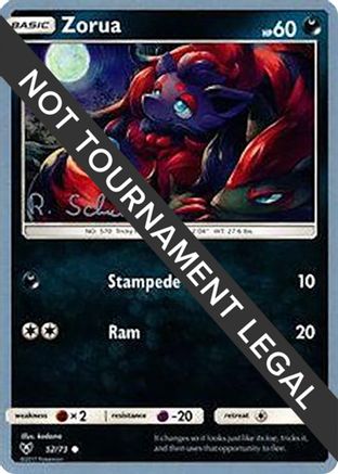 Zorua - 2018 (Robin Schulz) (052) [World Championship Decks] - Common