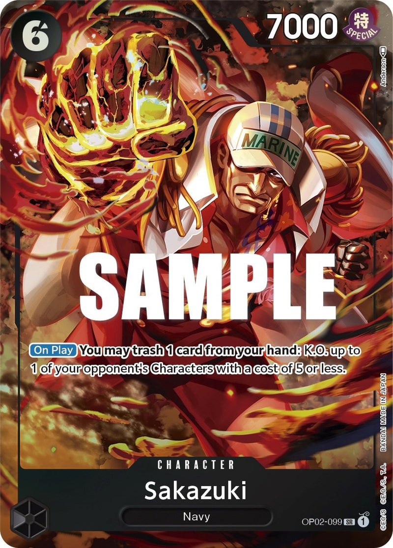Sakazuki (Alternate Art) [OP02 - 099]