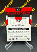 Yegor Chinakov Red Fluorescence - Columbus Blue Jackets