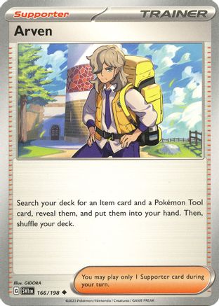 Arven (166/198) [SV01 Scarlet & Violet Base Set] Reverse Holofoil - Uncommon