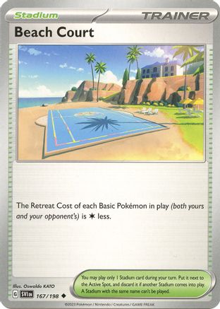 Beach Court (167) [SV01 Scarlet & Violet Base Set] Reverse Holofoil - Uncommon