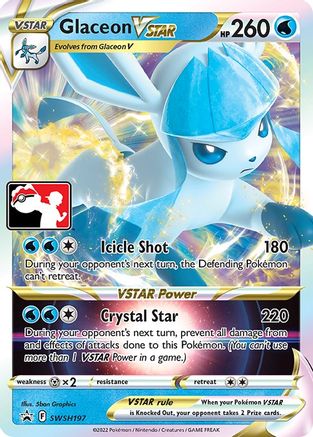 Glaceon VSTAR (SWSH197) [Prize Pack Series Cards] Holofoil - Promo