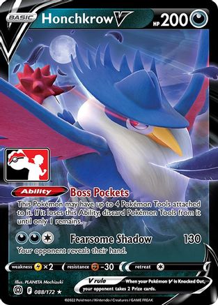 Honchkrow V (88/172) [Prize Pack Series Cards] Holofoil - Ultra Rare