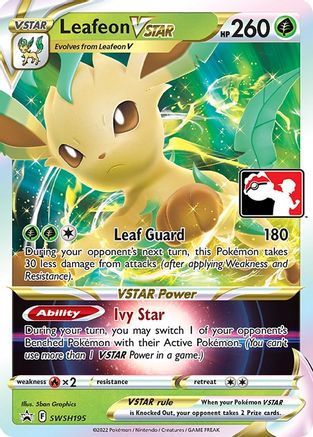 Leafeon VSTAR (SWSH195) [Prize Pack Series Cards] Holofoil - Promo