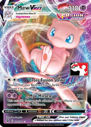 Mew VMAX (114) [Prize Pack Series Cards] Holofoil - Ultra Rare