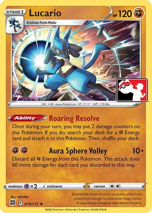 Lucario (79/172) [Prize Pack Series Cards] - Rare
