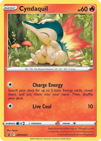 Cyndaquil - SWSH221 (Cosmos Holo) [SWSD - SWSH221]