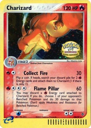 Charizard (National Championships) (100/97) [League & Championship Cards] Holofoil - Promo