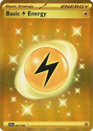 Basic Lightning Energy (257/198) [SV01 Scarlet & Violet Base Set] Holofoil - Hyper Rare