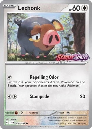 Lechonk (Store Promo) (154/198) [Miscellaneous Cards & Products] Reverse Holofoil - Promo