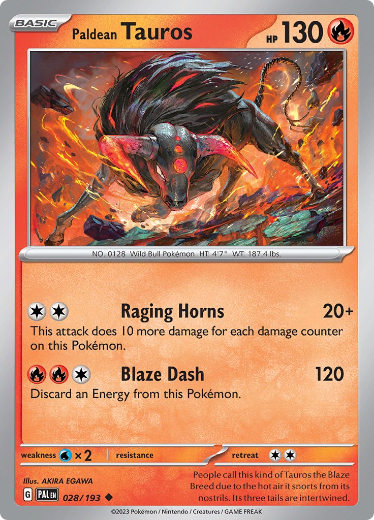 Paldean Tauros - 028/193 [PAL - 028/193]
