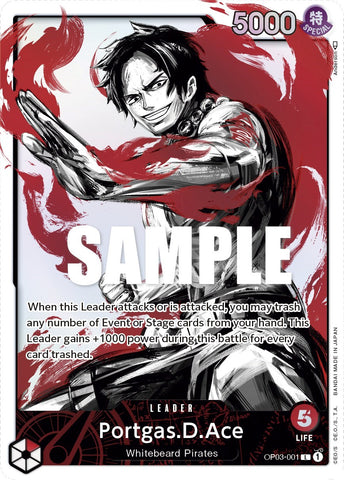 Portgas.D.Ace (Alternate Art) [OP03 - OP03-001]