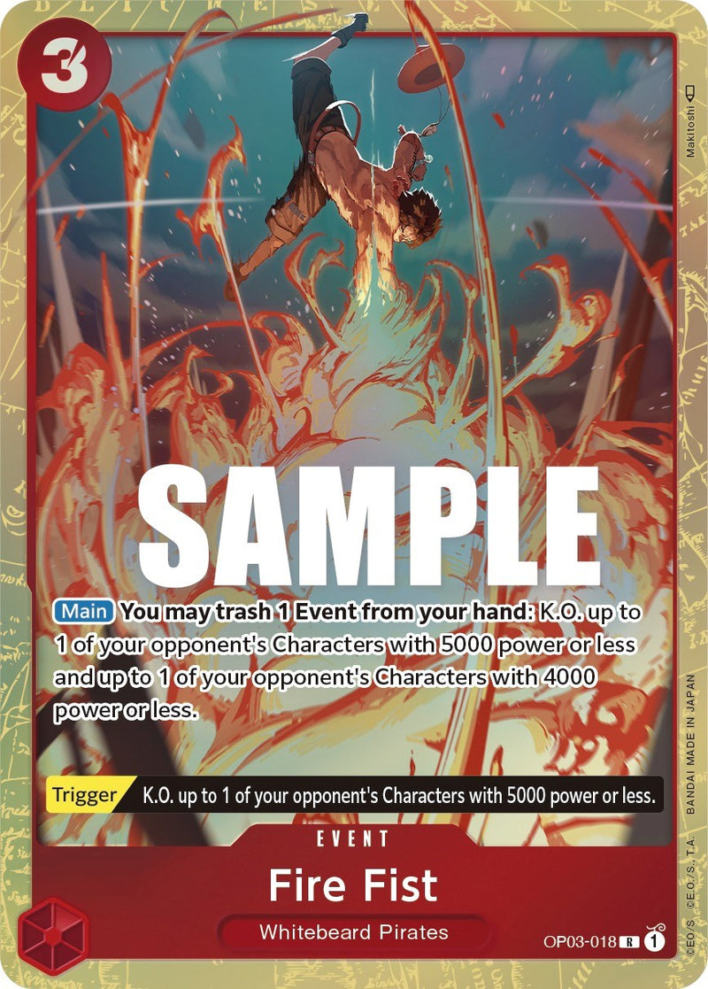 Fire Fist (Alternate Art) [OP03 - OP03-018]