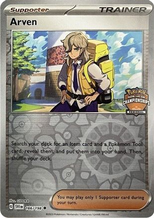Arven (Regional Championships) (166/198) [League & Championship Cards] Reverse Holofoil - Promo