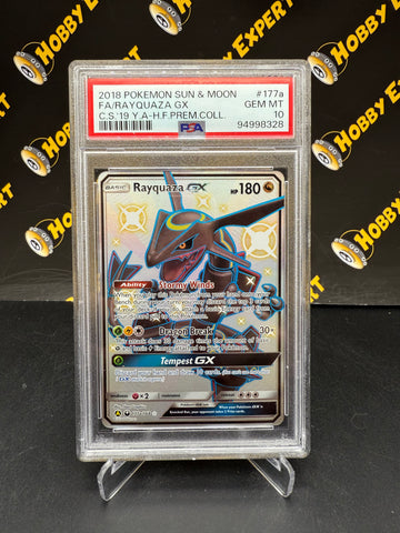 Rayquaza GX Shiny #177a - Hidden Fates Promo - PSA 10