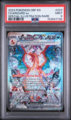 Charizard Ex #223 - Obsidian Flames - PSA 9
