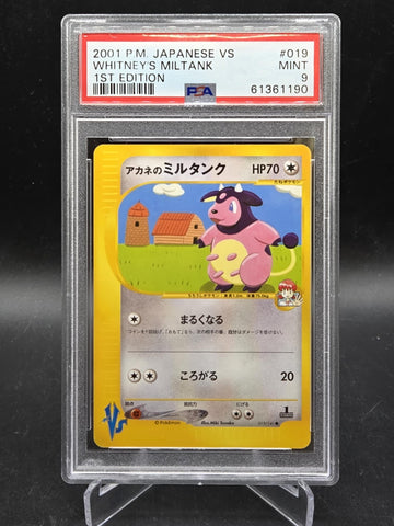 Whitney's Miltank 1st Edition #019 - VS - 2001 Japanese Pokémon (PSA 9)