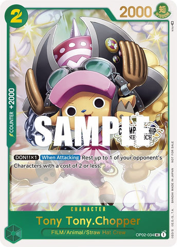 Tony Tony.Chopper (Store Championship Participation Pack) [OP-PR - OP02-034]