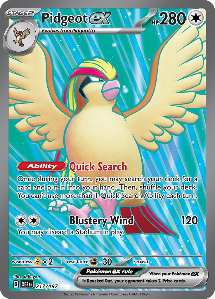 Pidgeot ex - 217/197 [OBF - 217]
