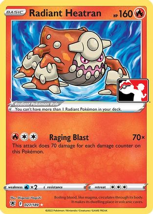 Radiant Heatran (27) [Prize Pack Series Cards] Holofoil - Radiant Rare