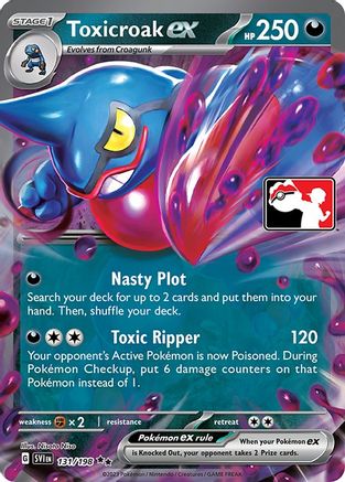 Toxicroak ex (131) [Prize Pack Series Cards] Holofoil - Double Rare
