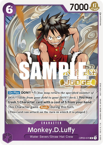 Monkey.D.Luffy (Judge Pack Vol. 2) [OP-PR - OP03-070]