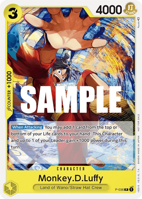 Monkey.D.Luffy (Pre-Release Tournament) [OP-PR - P-036]