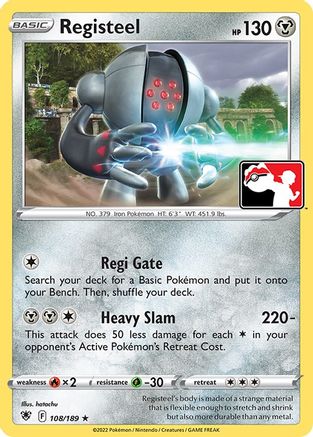Registeel (108) [Prize Pack Series Cards] - Rare