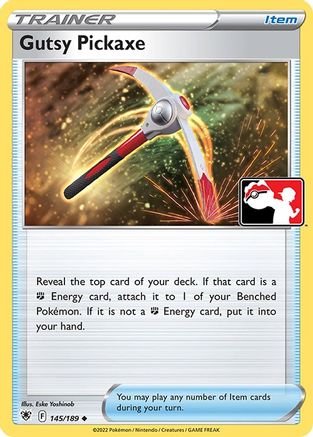 Gutsy Pickaxe (145/189) [Prize Pack Series Cards] Holofoil - Uncommon