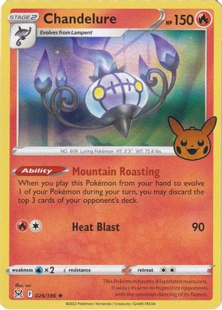 Chandelure (026) [Trick or Trade BOOster Bundle 2023] Holofoil - Holo Rare