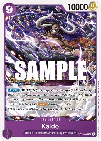 Kaido (Tournament Pack Vol. 5) [OP-PR - ST04-003]