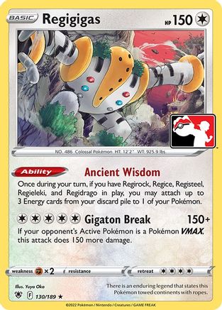 Regigigas (130/189) [Prize Pack Series Cards] - Rare