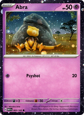 Abra - 063/165 (Cosmos Holo) [MCAP - 063/165]