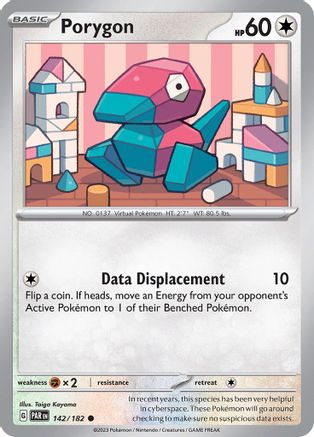 Porygon (142) [SV04 Paradox Rift] Reverse Holofoil - Common