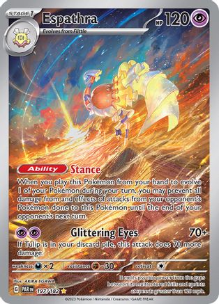 Espathra (197/182) [SV04 Paradox Rift] Holofoil - Illustration Rare