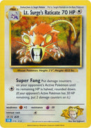 Lt. Surge's Raticate [CL - 016/034]