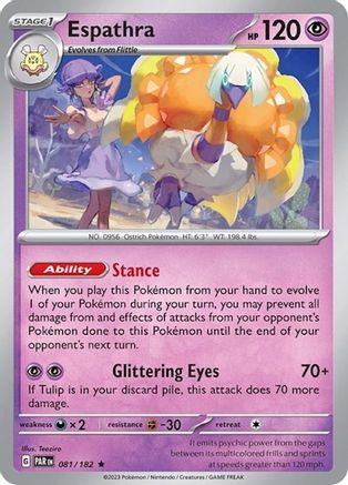 Espathra (Non-Holo) (081/182) [Deck Exclusives] - Rare