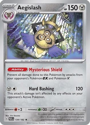 Aegislash (Non-Holo) (134/182) [Deck Exclusives] - Rare
