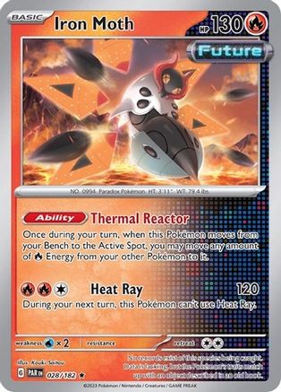 Iron Moth (Non-Holo) (028/182) [Deck Exclusives] - Rare