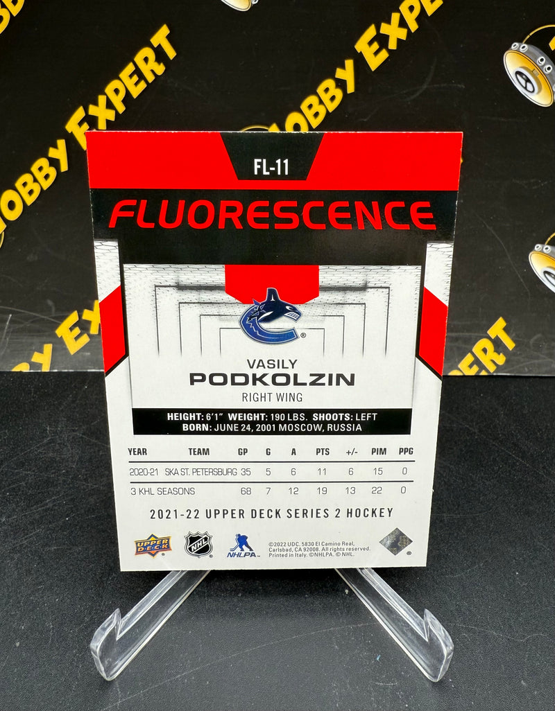 Vasily Podkolzin Red Fluorescence - Vancouver Canucks