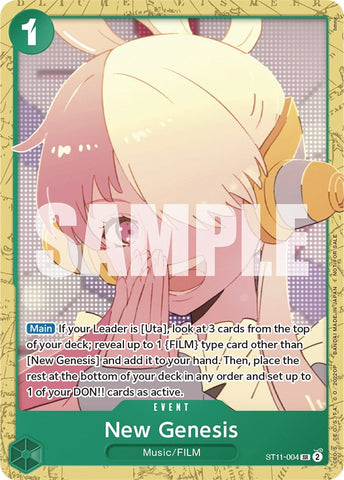 New Genesis (Starter Deck 11: Uta Deck Battle) [OP-PR - ST11-004]