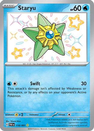 Staryu (118) [SV Paldean Fates] Holofoil - Shiny Rare