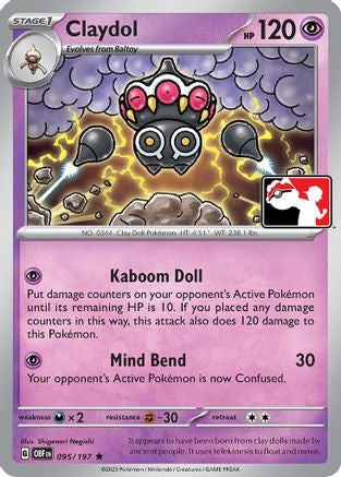 Claydol (95) [Prize Pack Series Cards] - Rare